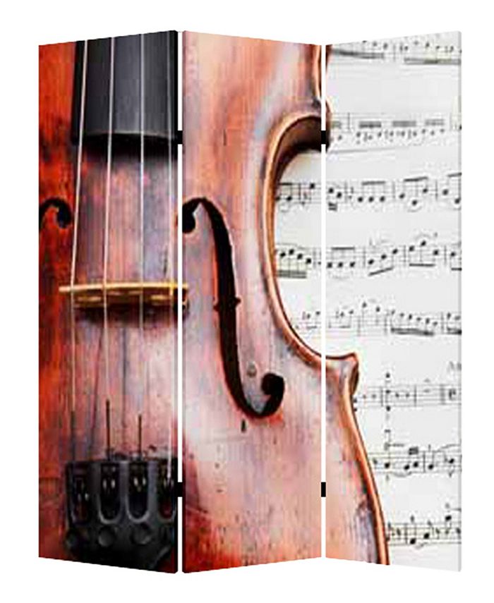 Screen Gems Double sided with different Design 3 Panel 6' Music Screen ...