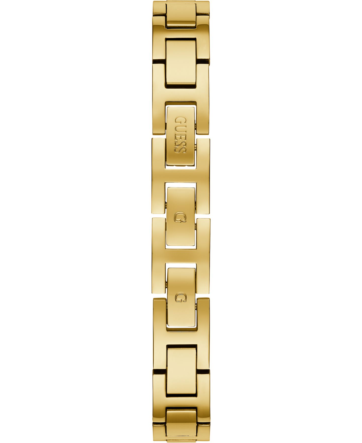 Женские часы Guess с золотистым стальным полужёстким браслетом, 30 мм — фото 4