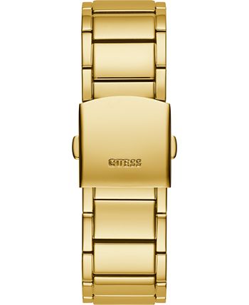 GUESS - Men's Gold-Tone Stainless Steel Bracelet Watch 43x51mm