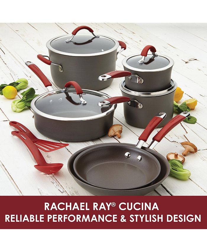 Rachael Ray - Cucina Hard-Anodized 14" Skillet with Helper Handle