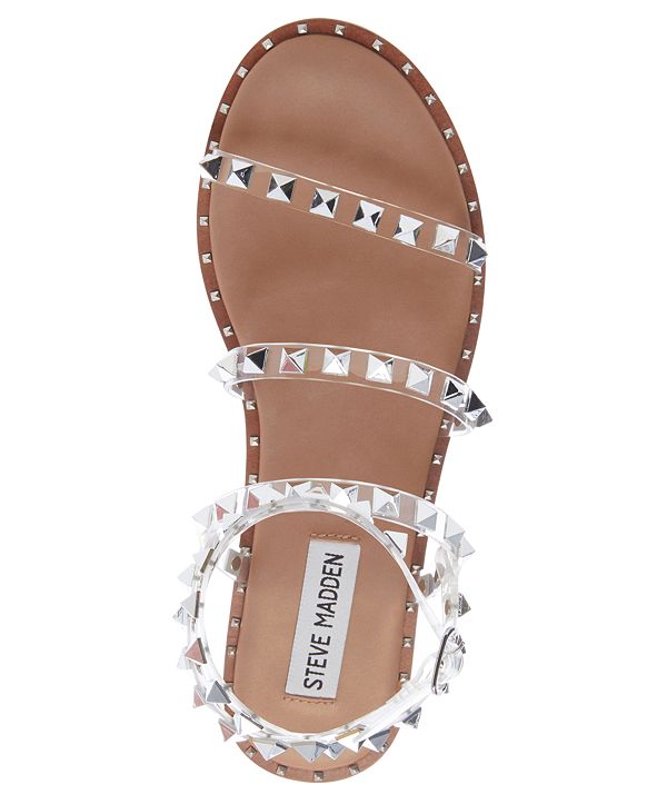 Steve Madden Women's Travel Rock Stud Flat Sandals & Reviews - Sandals ...