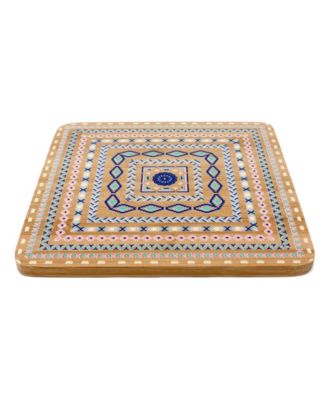 BergHOFF Bamboo Multi-Colored Trivets, Set Of 4