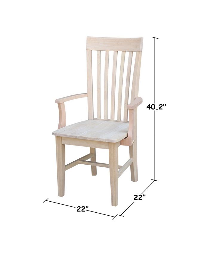 International Concepts Tall Mission Chair with Arms Macy's