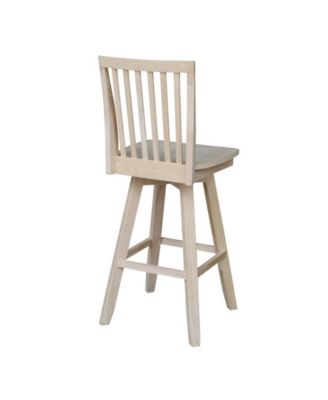 Mission Bar Height Stool with Swivel and Auto Return