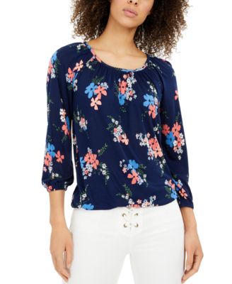 macys michael kors petite tops