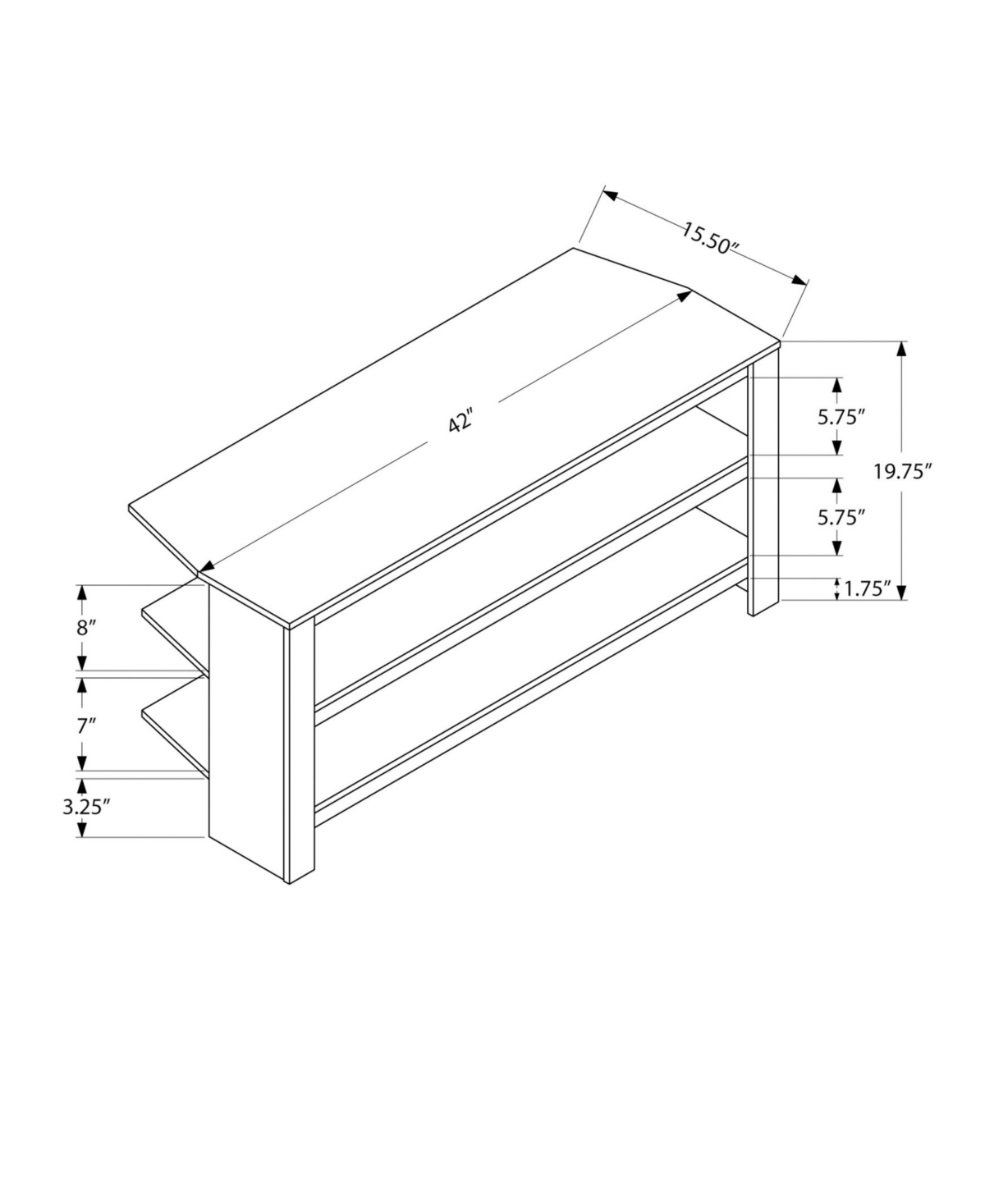 Monarch Specialties Tv Stand - 42