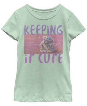 Star Wars- Mandalorian Big Girl's Keeping It Cute Short Sleeve T-Shirt