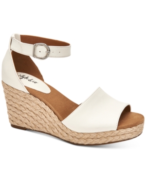 image of Style & Co Seleeney Wedge Sandals, Created for Macy-s Women-s Shoes