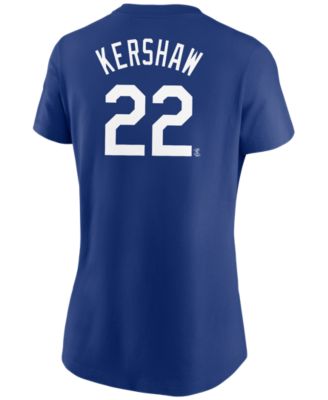 Nike - Los Angeles Dodgers Women's Clayton Kershaw Name and Number Player T-Shirt