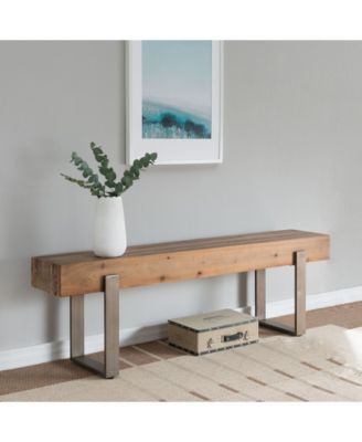 Maeve Rustic Industrial Bench