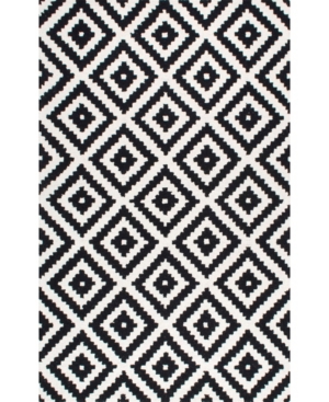 nuLoom Harmony Contemporary Kellee Black 7'6in x 9'6in Area Rug