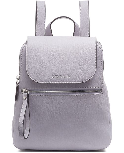 Calvin Klein Elaine Flap Backpack & Reviews - Handbags ...