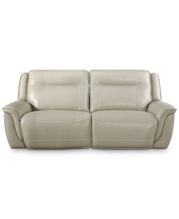 Furniture - Lenardo 2-Pc. Leather Sofa with 2 Power Recliners