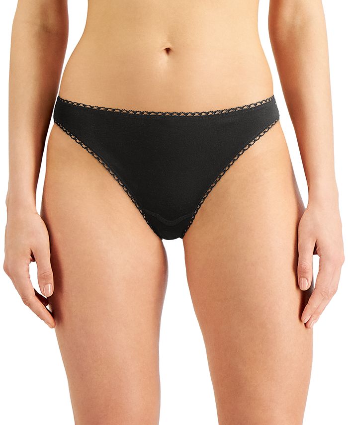 Essentials Women's Bikini Brief Underwear, Pack of 6, Black