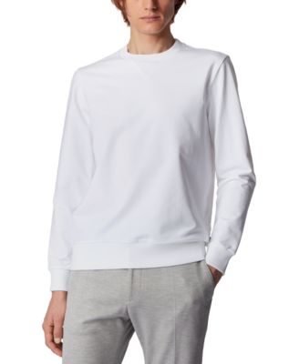 white hugo boss sweatshirt