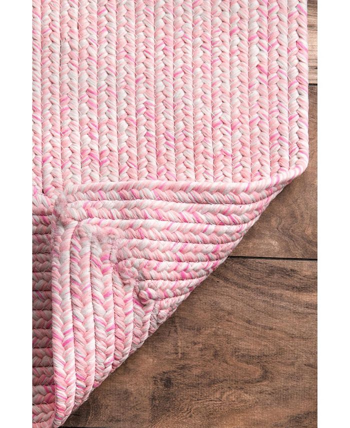 nuLoom Festival Braided Lefebvre Pink 5' x 8' Area Rug Macy's