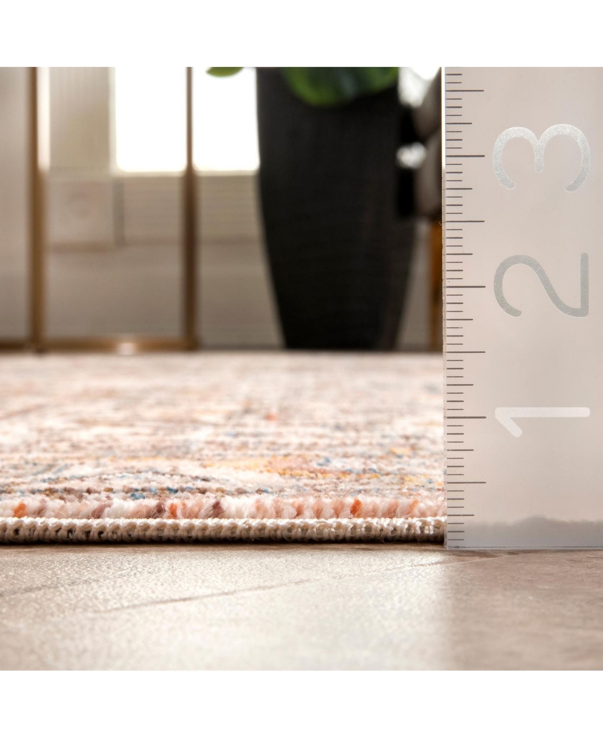 nuLoom Mystic Ehtel Medallion Fringe Area Rug