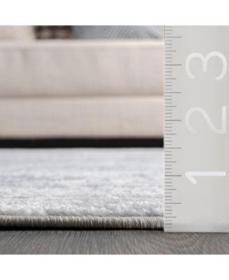 Entice Matisse Distressed Vintage-Inspired Blue Area Rug