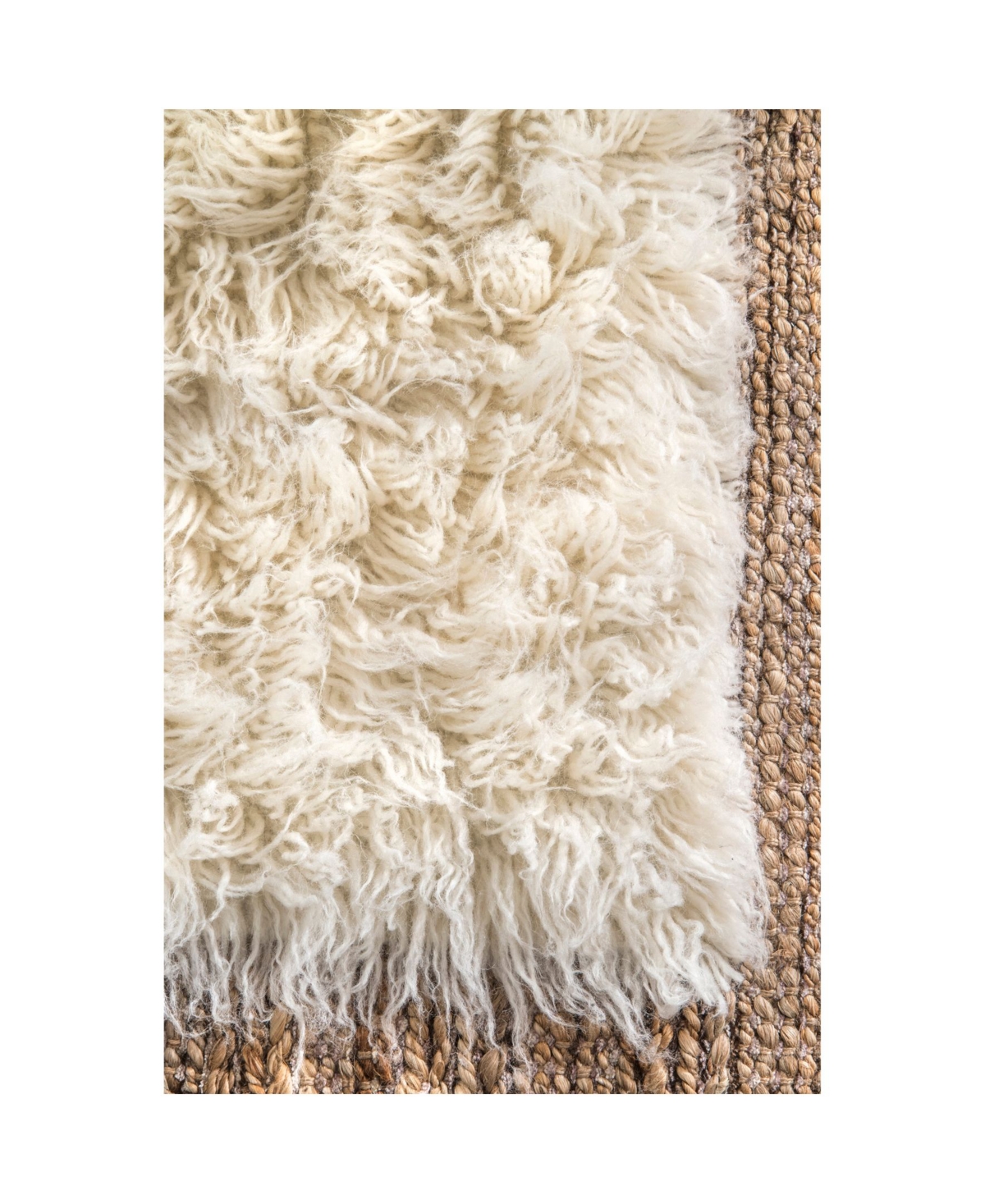 nuLoom Flokati Greek Alexis Flokati Neutral Area Rug