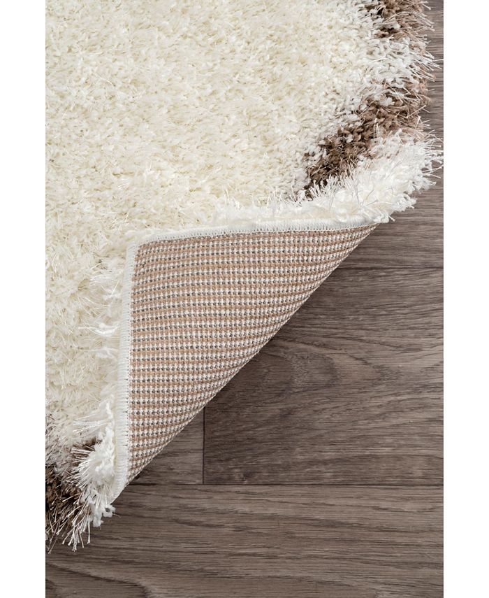 nuLoom Plush Shag Soft and Plush Diamond Brown 4' x 6' Area Rug Macy's