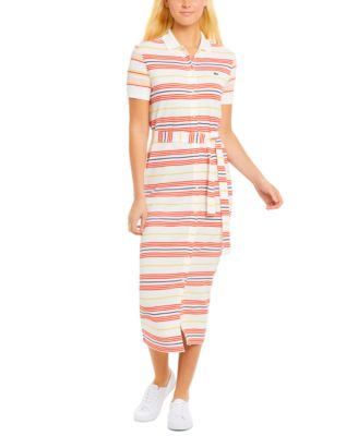 polo shirt dress striped
