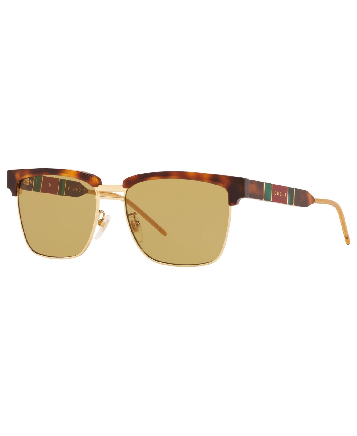 Gucci Men's Sunglasses, Gg0603s In Tortoise,yellow