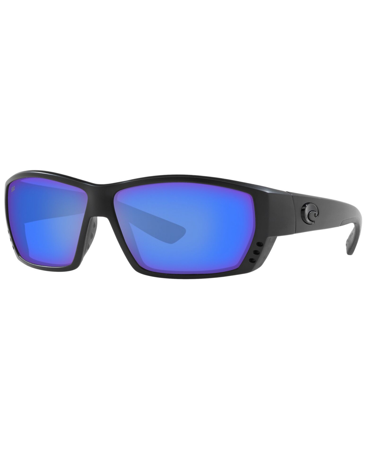 Costa Del Mar Tuna Alley 06s9105 Wrap Polarized Sunglasses In Blackout,blue Mir