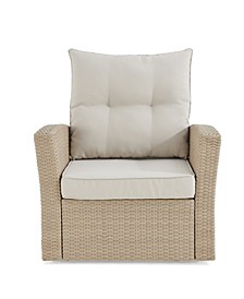 Canaan All-Weather Wicker Outdoor Armchair with Cushions