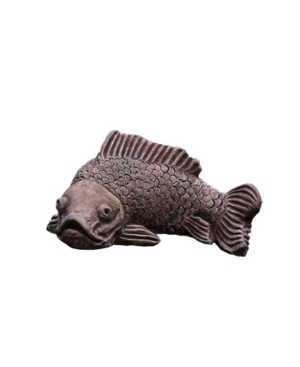 Shop Campania International Large Koi Garden Statue In Brown