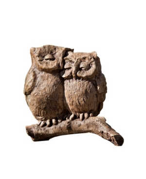 Shop Campania International Honeymoon Owls Garden Statue In Rust