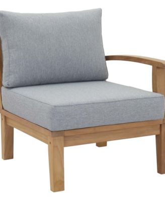 Marina Outdoor Teak Right-Facing Sofa