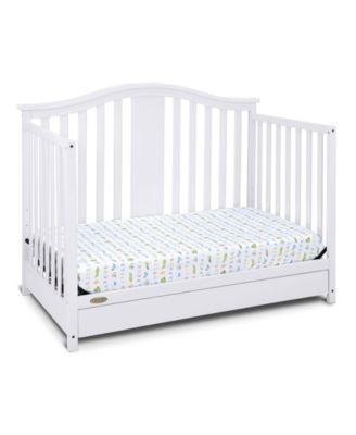 Solano 4-in-1 Convertible Crib with Drawer - White