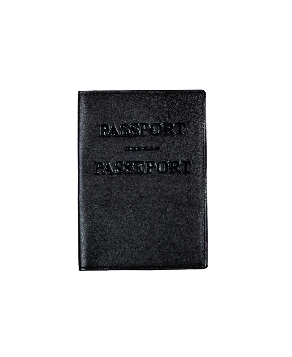 Men's Champs Genuine Leather Passport Holder - Black