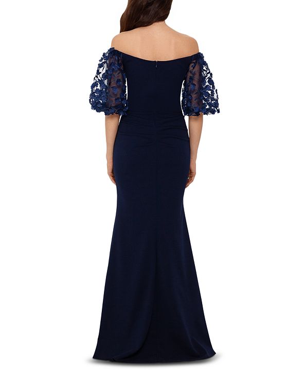 off shoulder six pieces gown