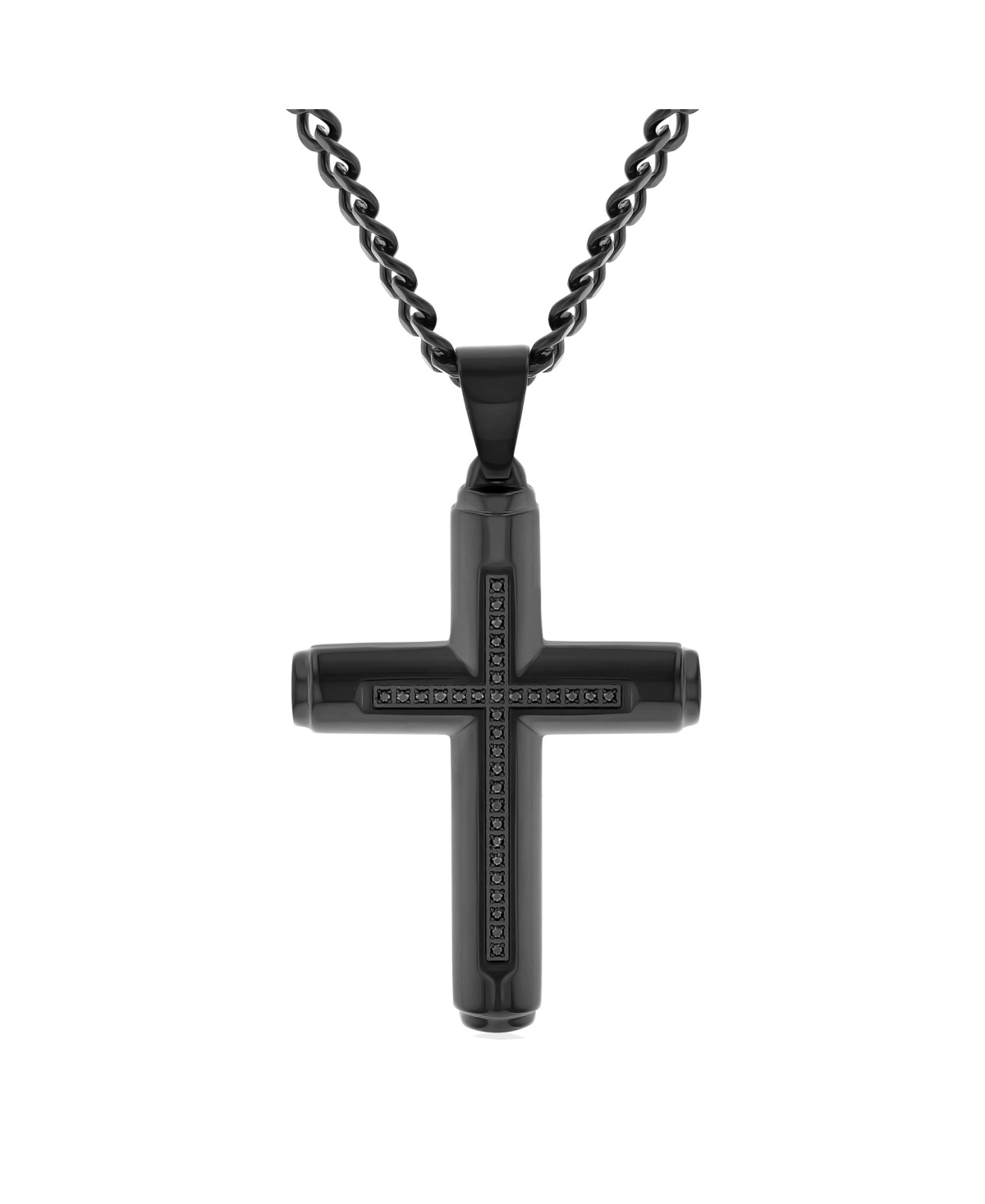 Macys mens gold cross necklace outlet