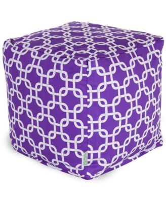Links Ottoman Pouf Cube with Removable Cover 17" x 17"