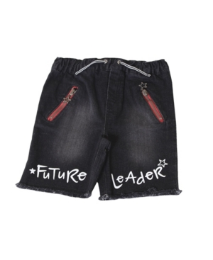image of Kinderkind Little Boys Denim Shorts with Raw Hem Shorts