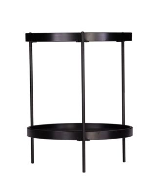 Kanabi Round Farmhouse Style End Table