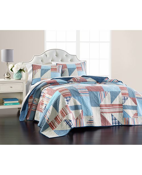 Martha Stewart Collection Americana Patchwork King/Cal King Quilt