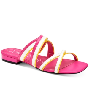 image of Calvin Klein Missouri Strappy Flat Sandals Women-s Shoes