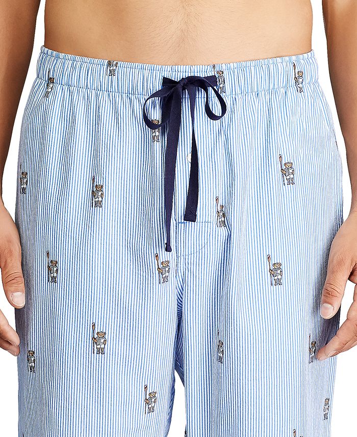 white polo pajama pants