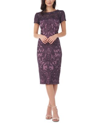 purple sheath dress