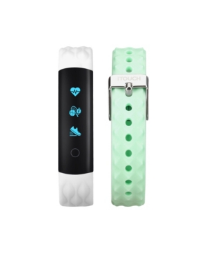 image of iTouch Women-s Slim Activity Tracker White Mint Interchangeable Straps 13mm x 40mm