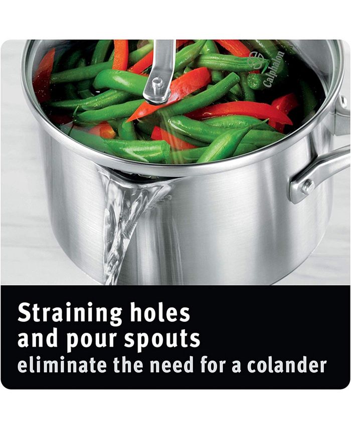 Calphalon Classic Stainless Steel 10Pc. Cookware Set Macy's