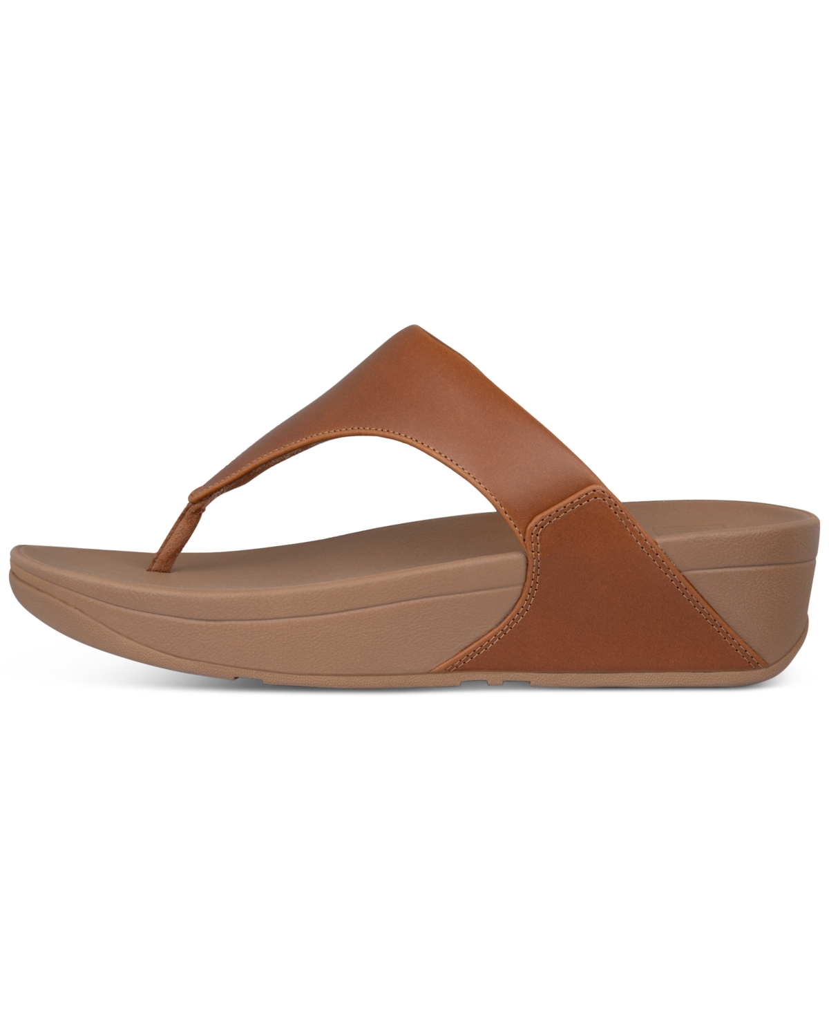 Fitflop Lulu Leather Toepost Womens Flip-flop In Light Tan 592