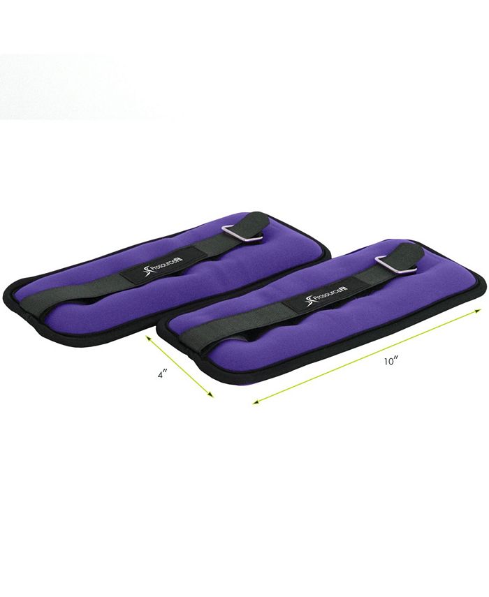 ProsourceFit Ankle Weights 2.5, Set of 2, Purple - Purple