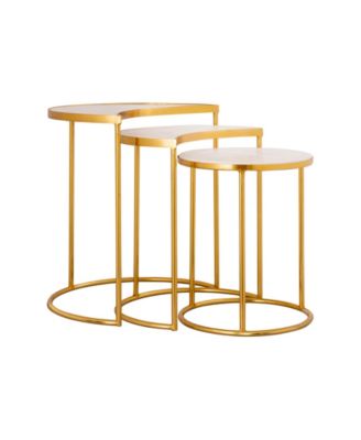 Crescent Nesting Tables, Set of 3