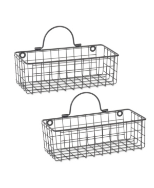 Design Imports Small Wire Wall Basket Set of 2