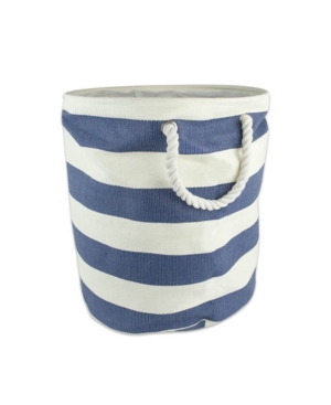 Design Imports Paper Bin Stripe Round Small