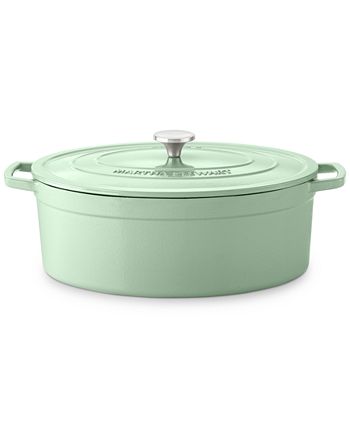 Closeout! Martha Stewart Collection Enameled Cast Iron Oval 8-Qt. Dutch Oven,  Created for Macy's - ShopStyle